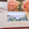 Linnen rood trouwvideoboek