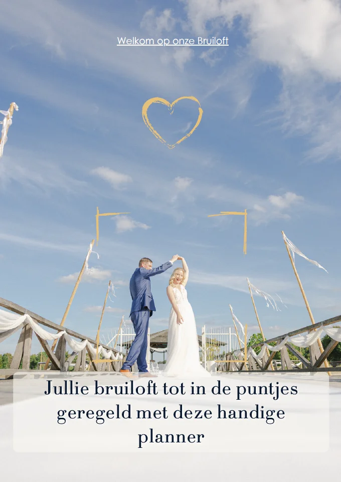Bruiloft planner werkboek voorkant